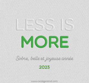Next<span>Less is more 2023</span><i>→</i>